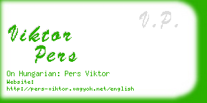 viktor pers business card